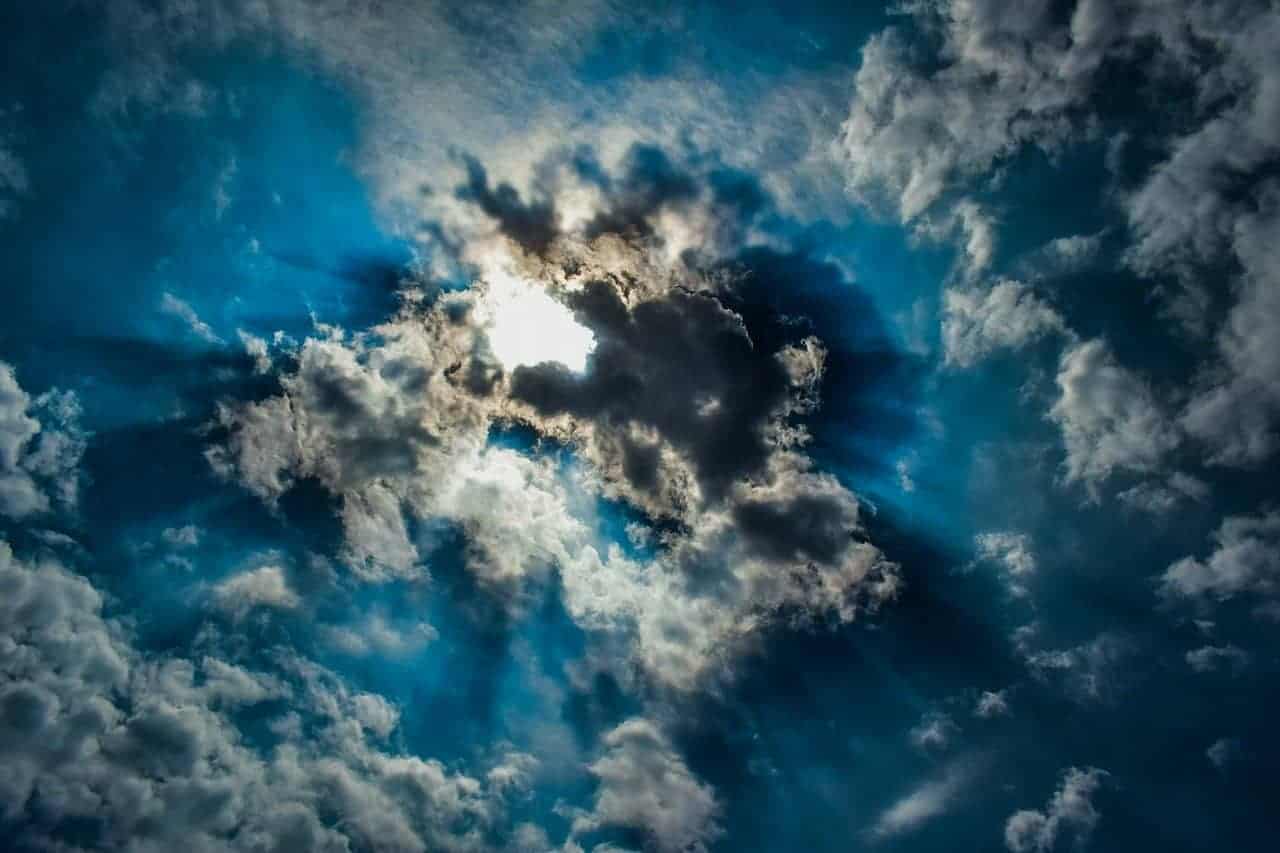 heavens clouds light