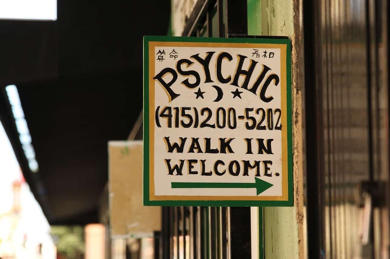 psychic reading sign