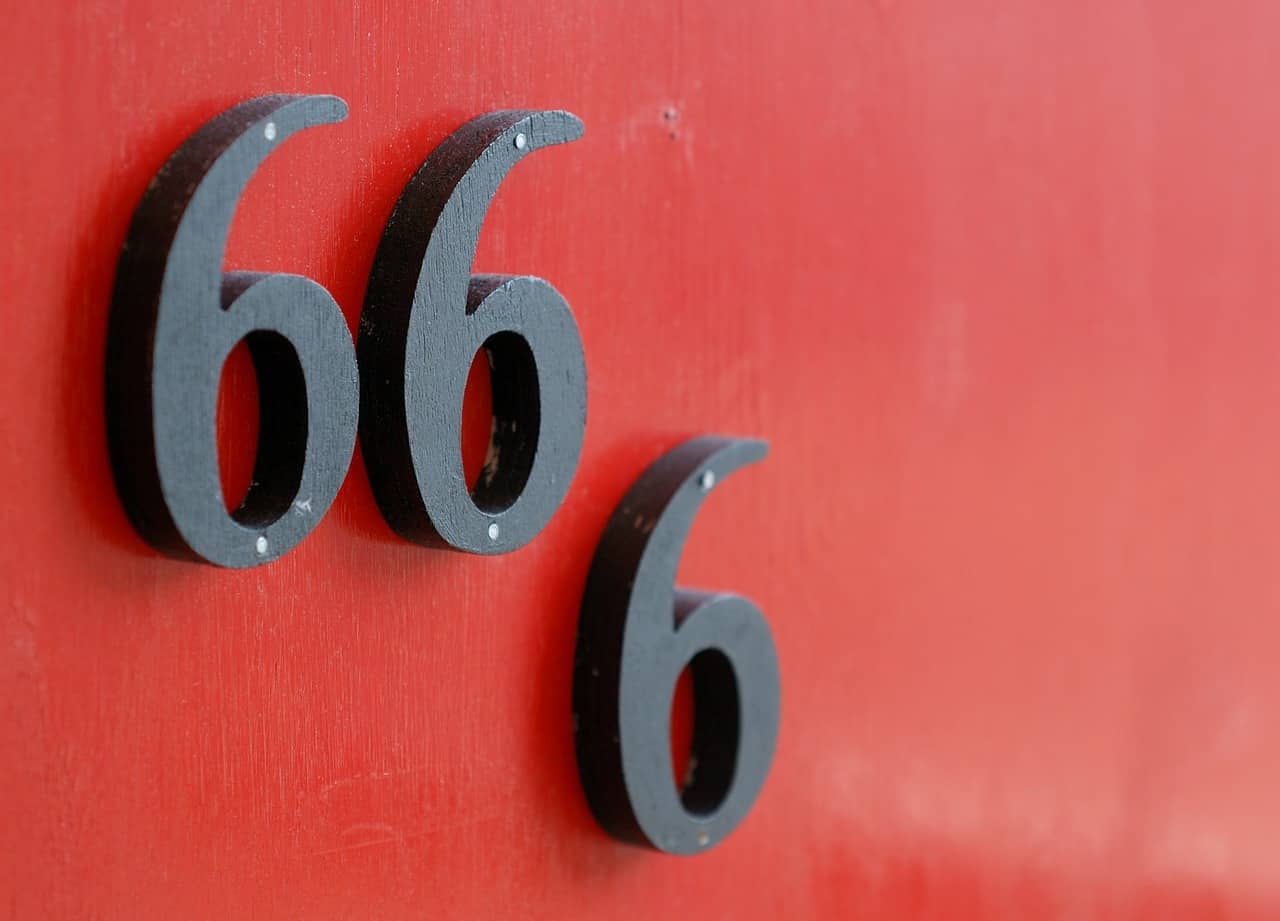 red background 666
