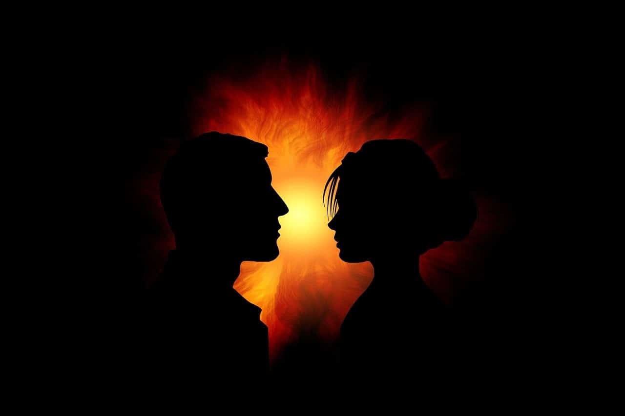 twin flame silhouette