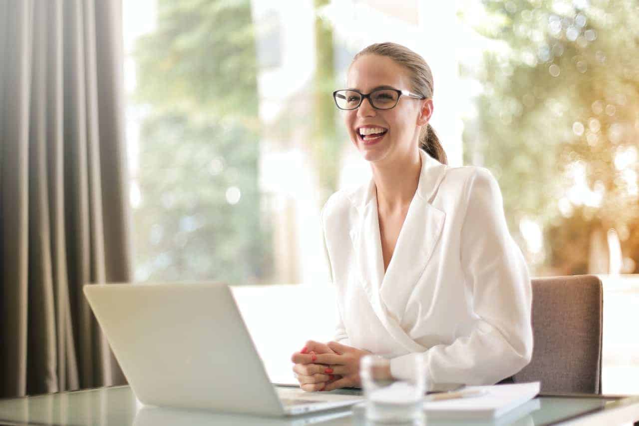 positive woman smiling