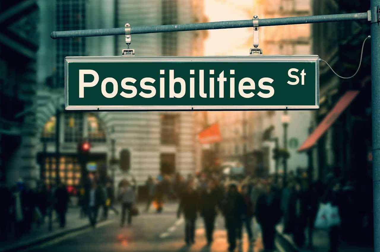possibilities sign road