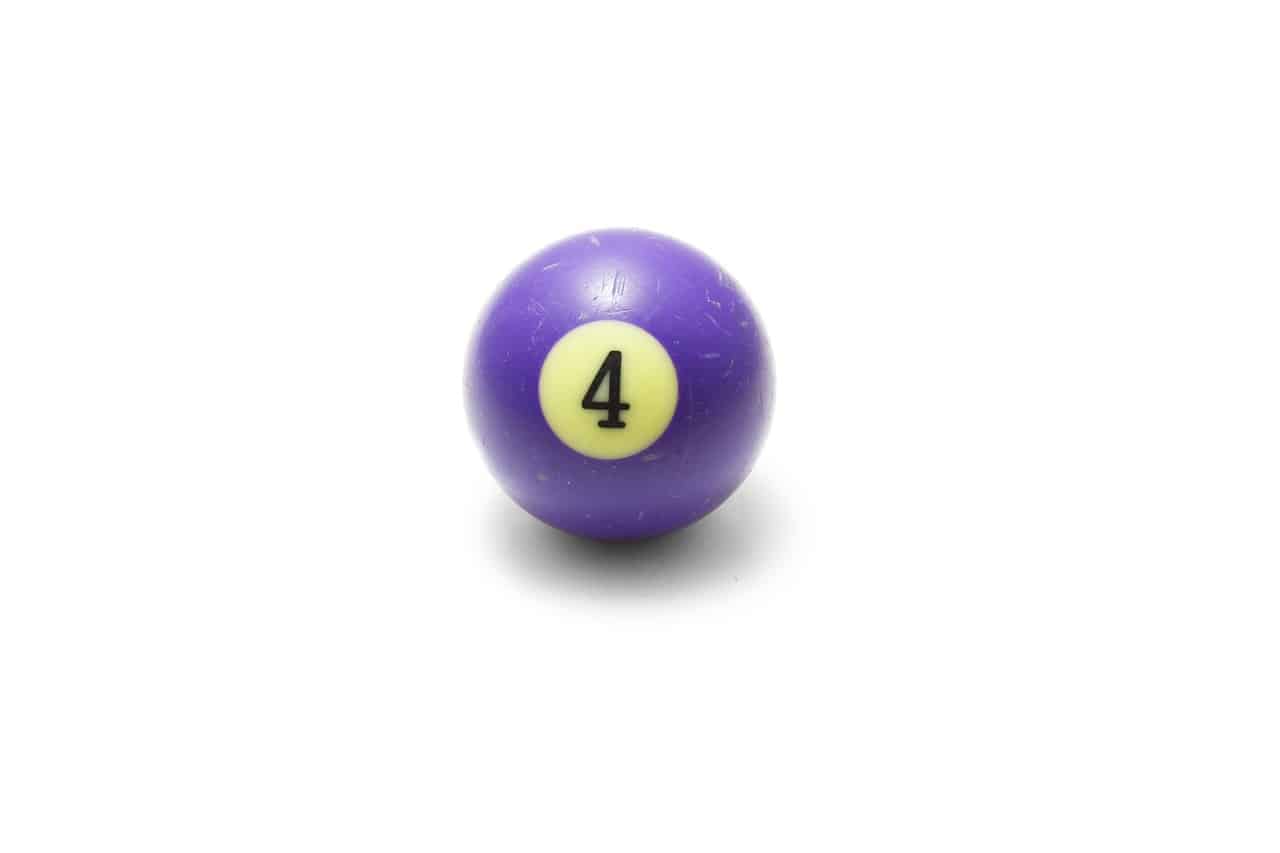 billiards ball number four