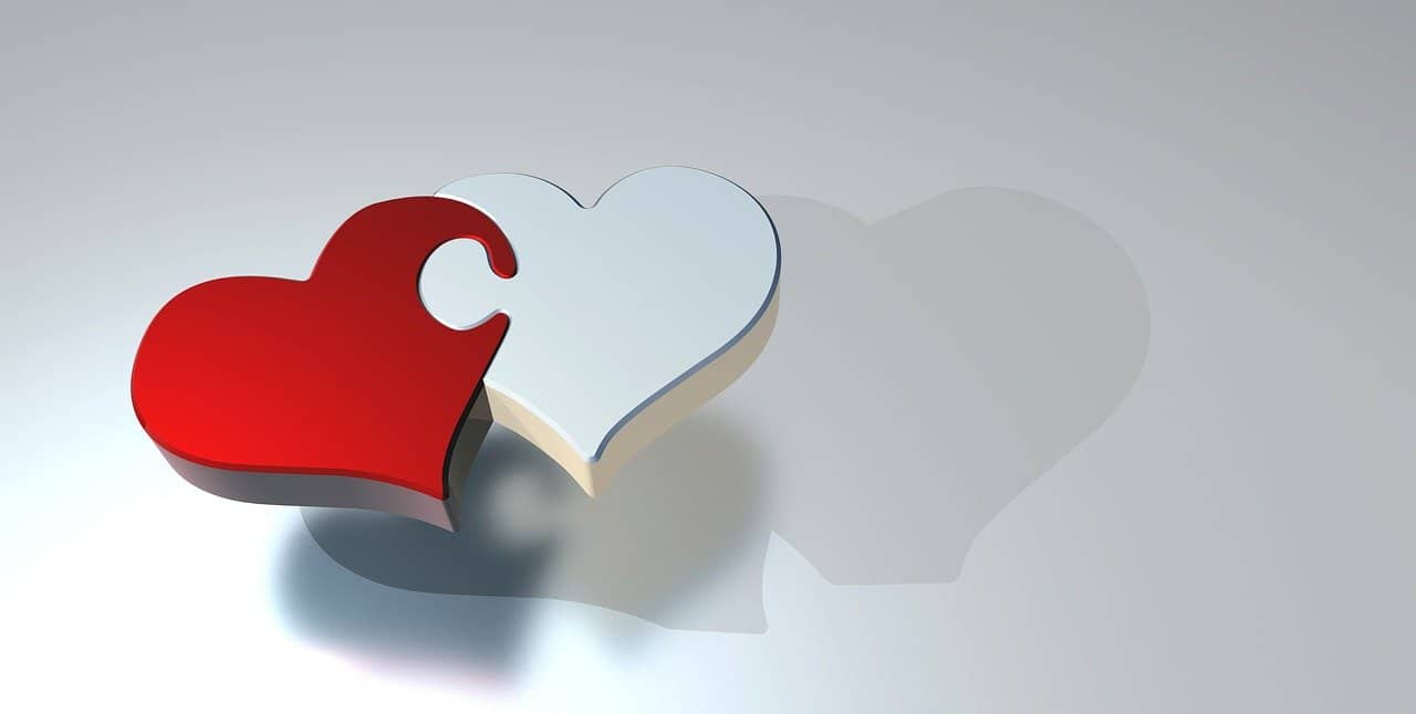 puzzle piece hearts