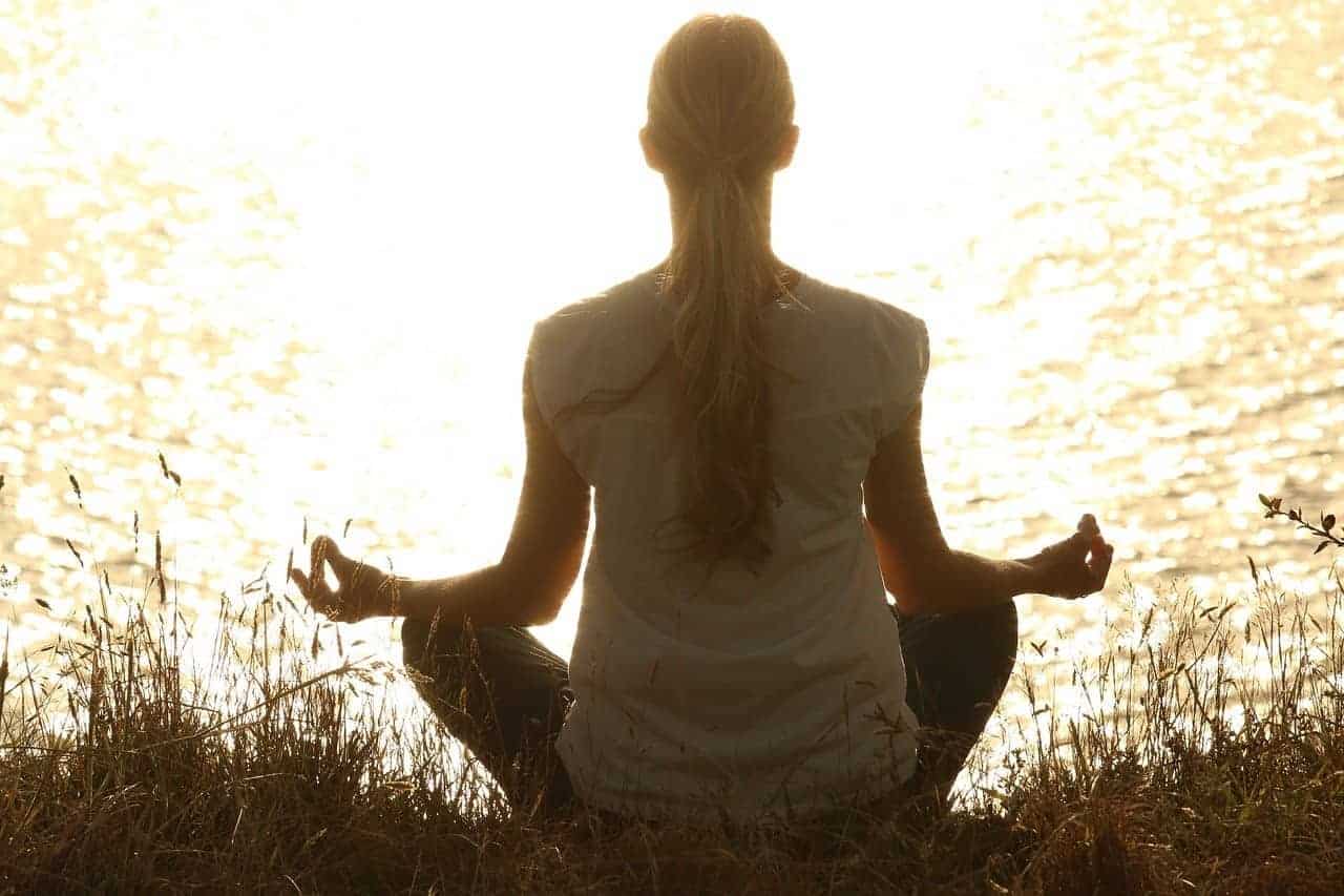 meditating woman