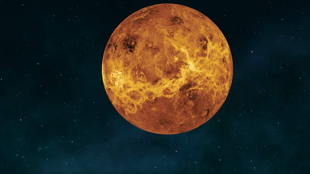 orange planet venus