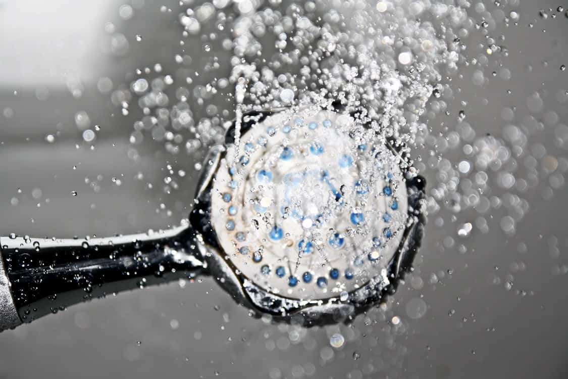 shower head water