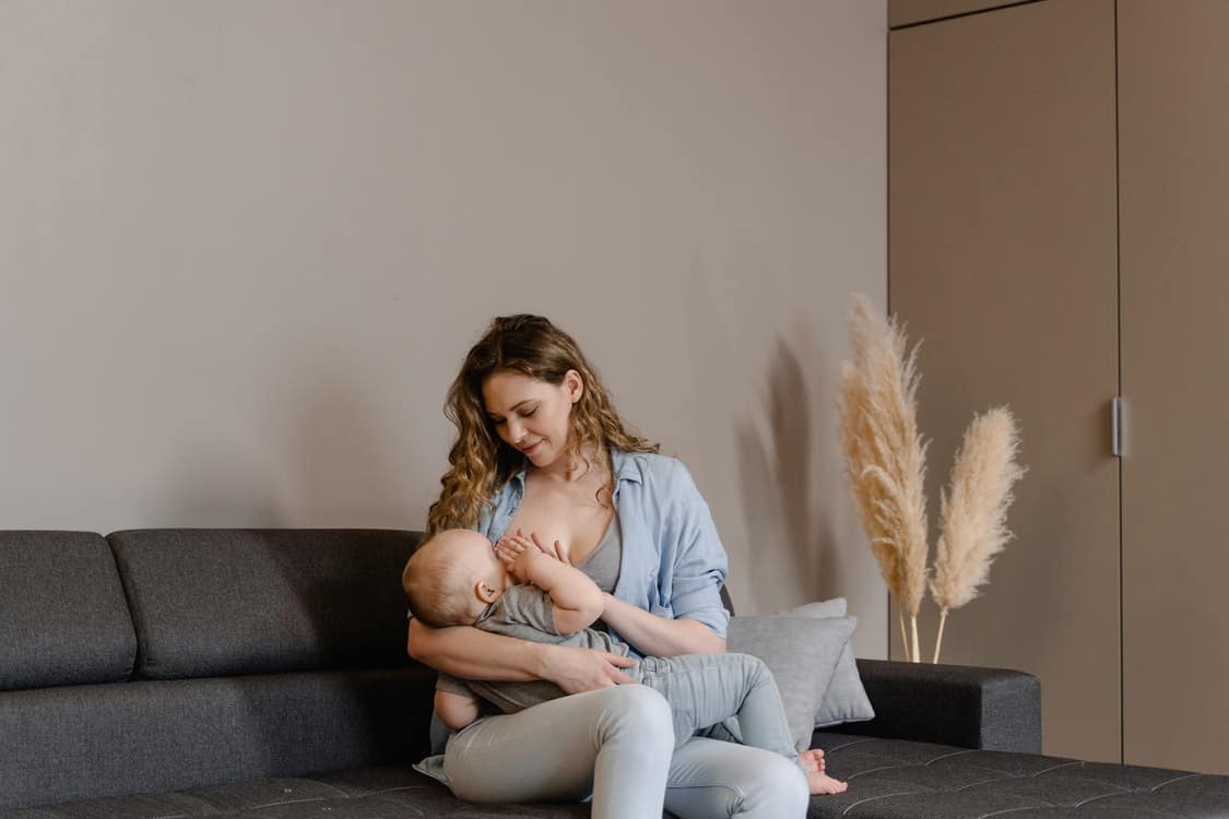 chubby baby breastfeeding