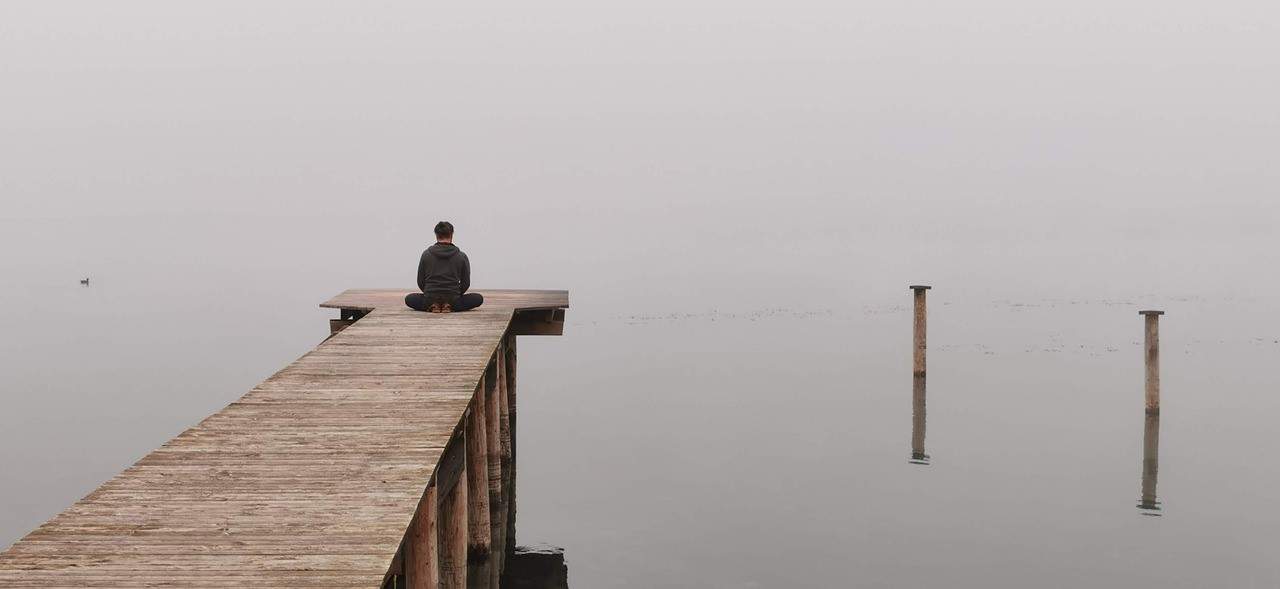 meditating person