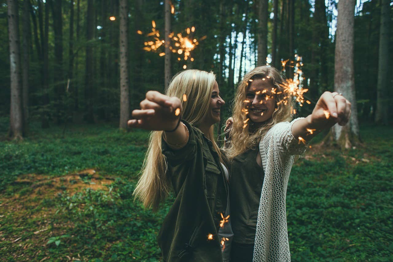 two women sparks