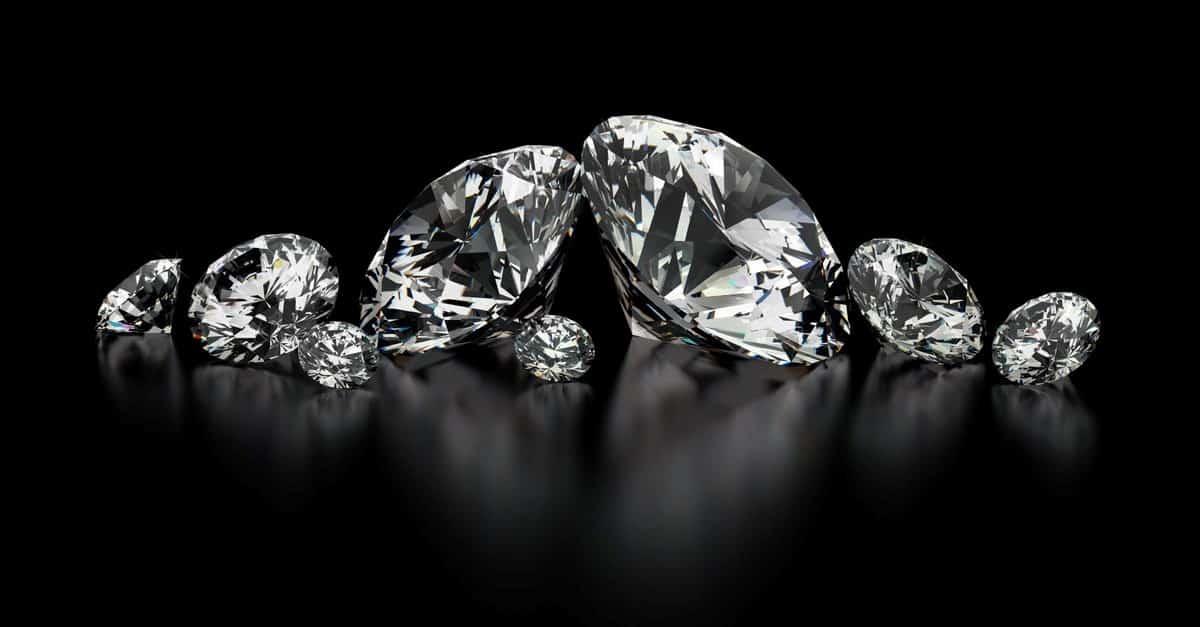 diamond black background