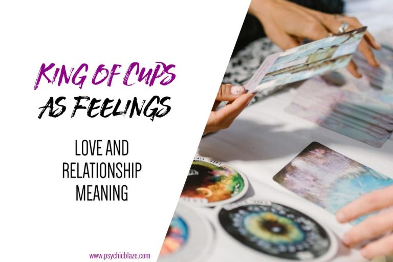 King of Cups as Feelings: Love and Relationship Meaning
