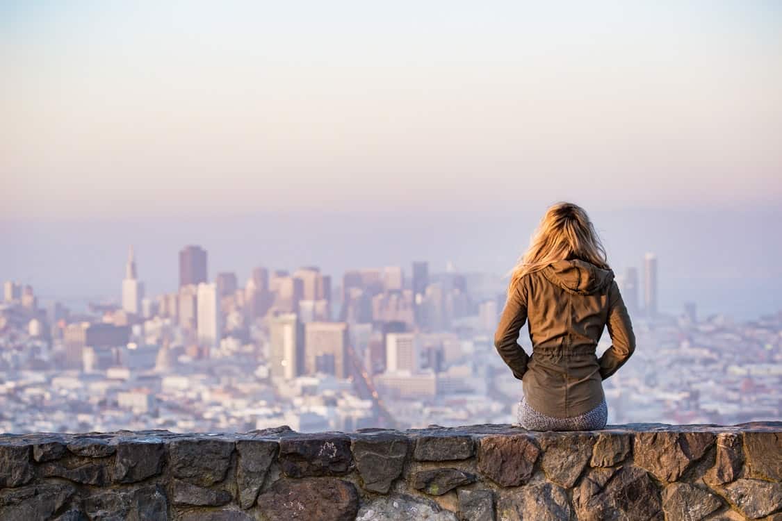 woman view alone