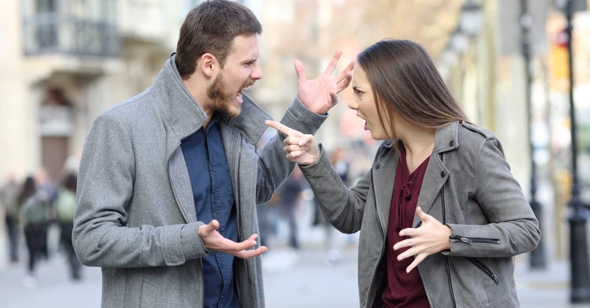 fighting couple