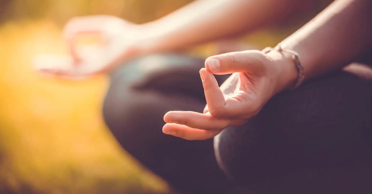 meditating person