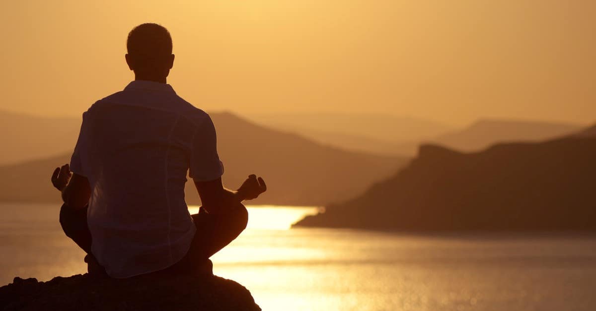 meditating person