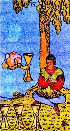 four cups tarot card