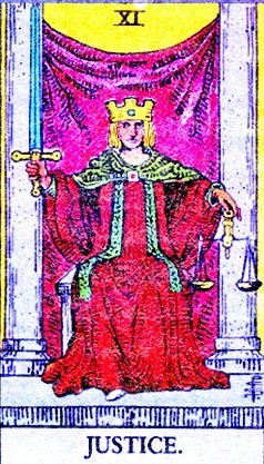 justice tarot card