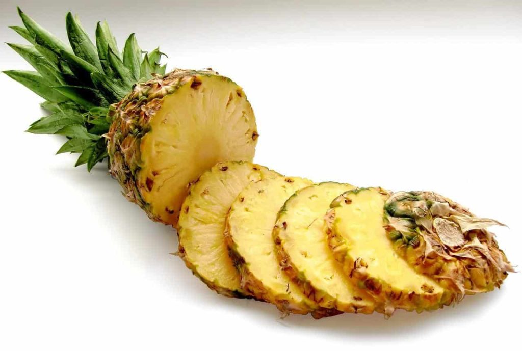 fresh cut pineapple