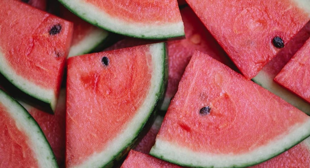 sliced watermelon