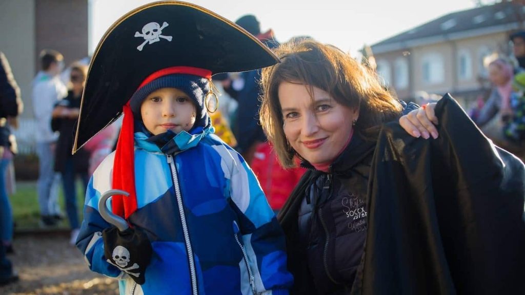 boy wearing pirate hat