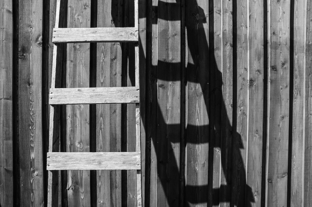 wooden ladder