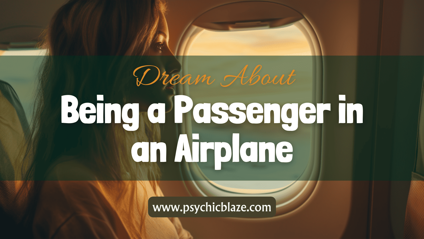 Dream about Being a Passenger in an Airplane