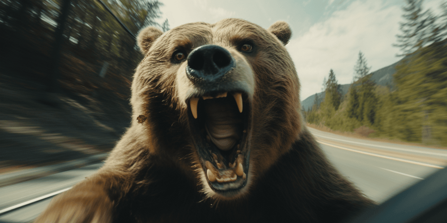 bear showing its teeth