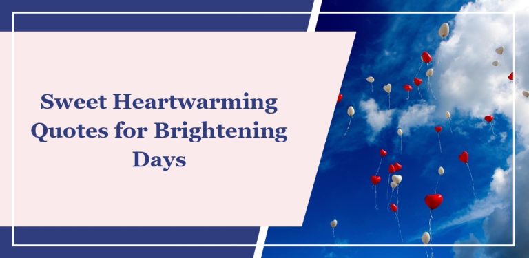 68 Sweet Heartwarming Quotes for Brightening Days