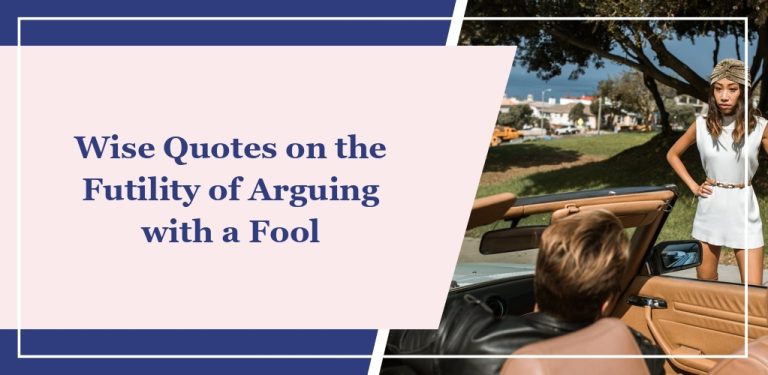 50+ Wise Quotes on the Futility of Arguing with a Fool