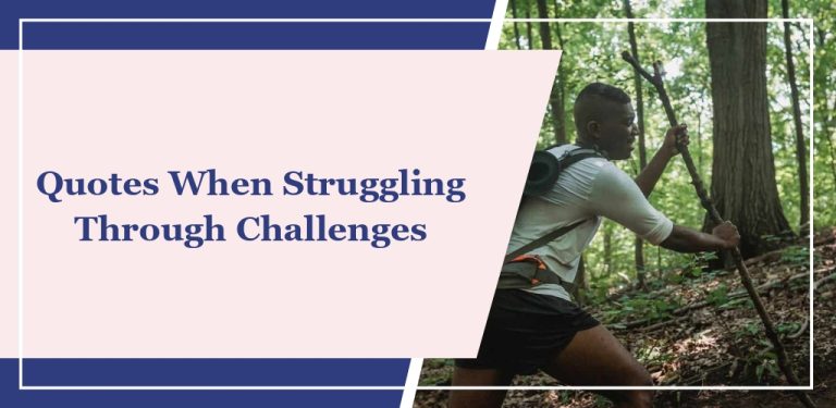 20 Quotes When Struggling Through Challenges