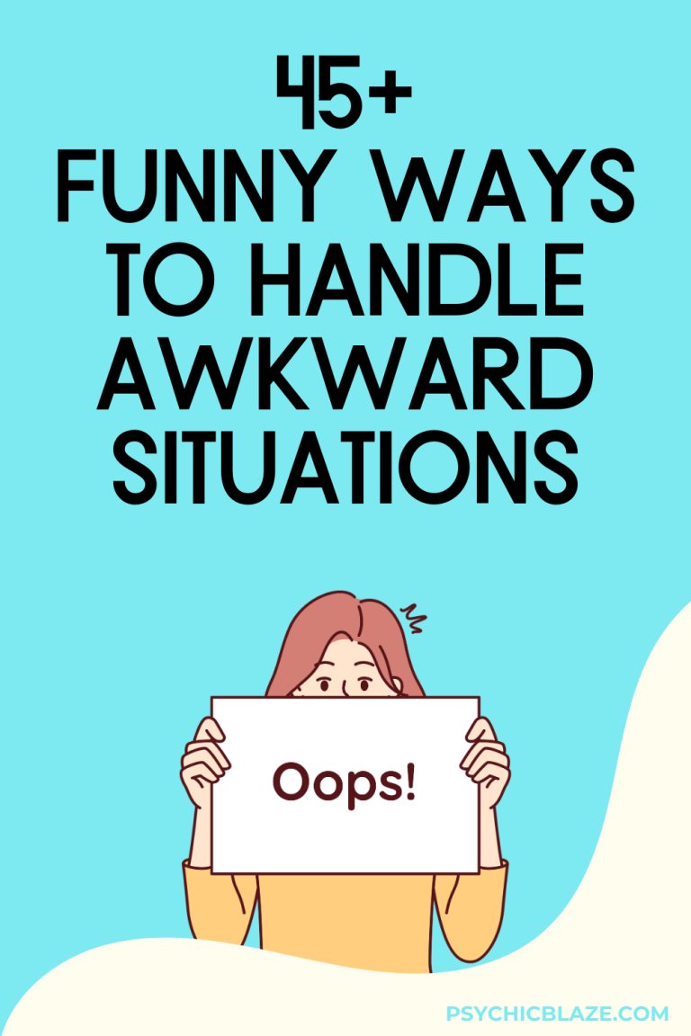 50+ Funny Ways To Handle Awkward Situations