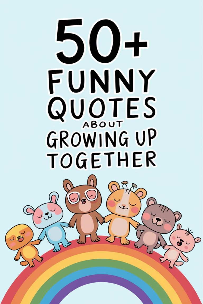 50+ Funny Quotes About Growing Up Together