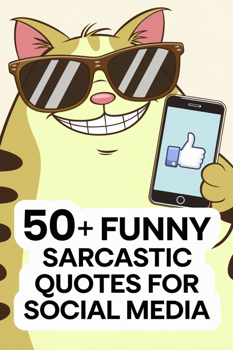 50+ Funny Sarcastic Quotes for Social Media