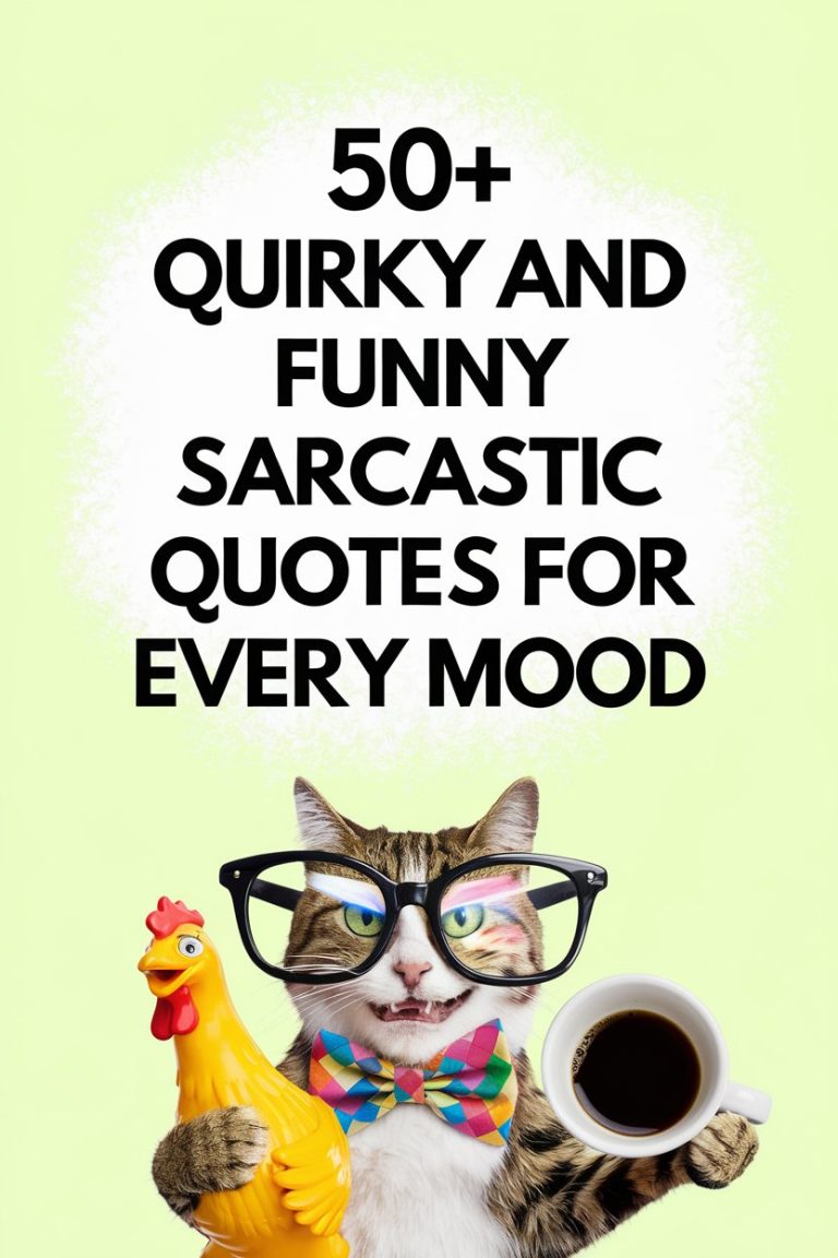 50+ Quirky and Funny Sarcastic Quotes for Every Mood