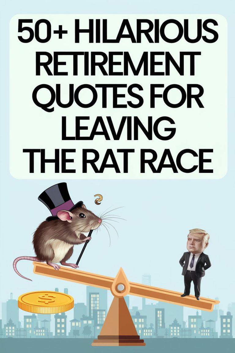 50+ Hilarious Retirement Quotes for Leaving the Rat Race