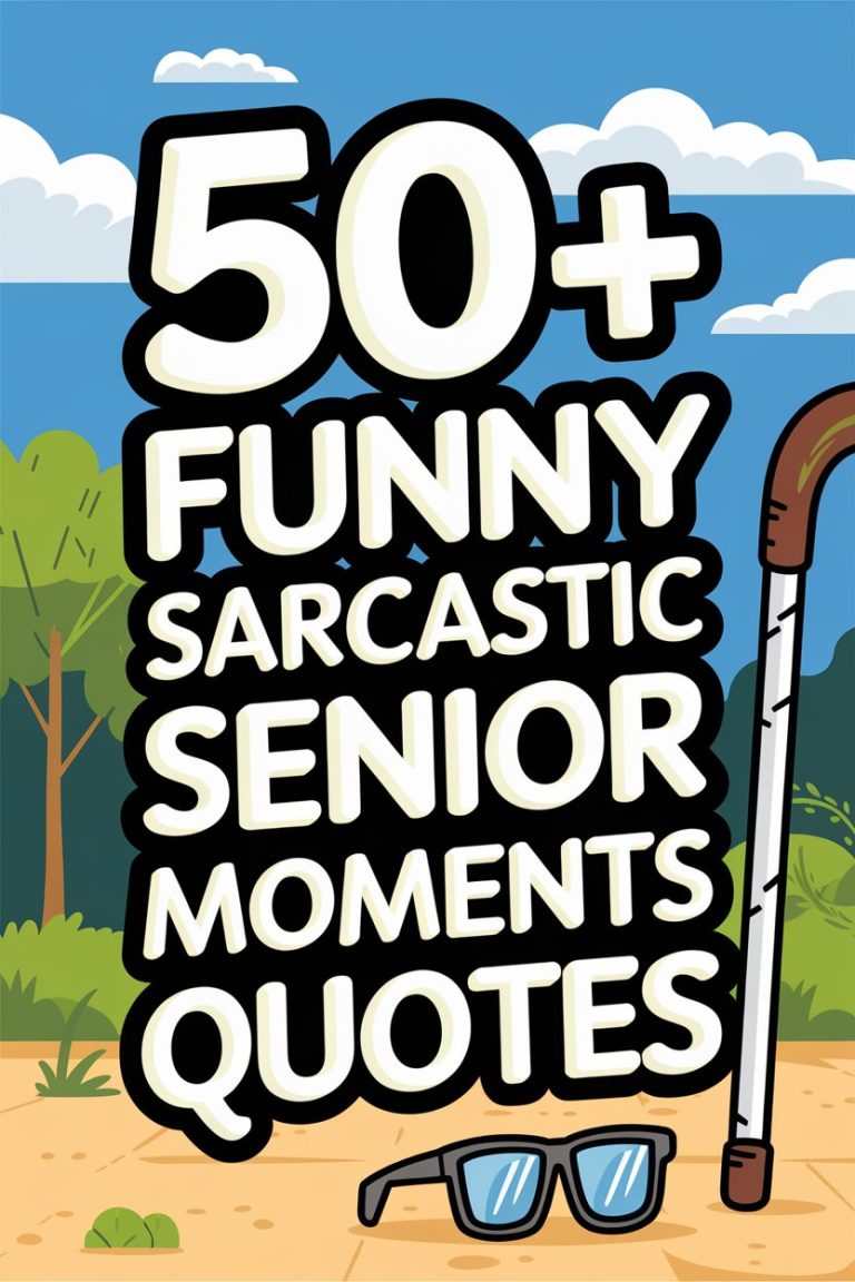 50+ Funny Sarcastic ‘Senior Moments’ Quotes to Make You Laugh