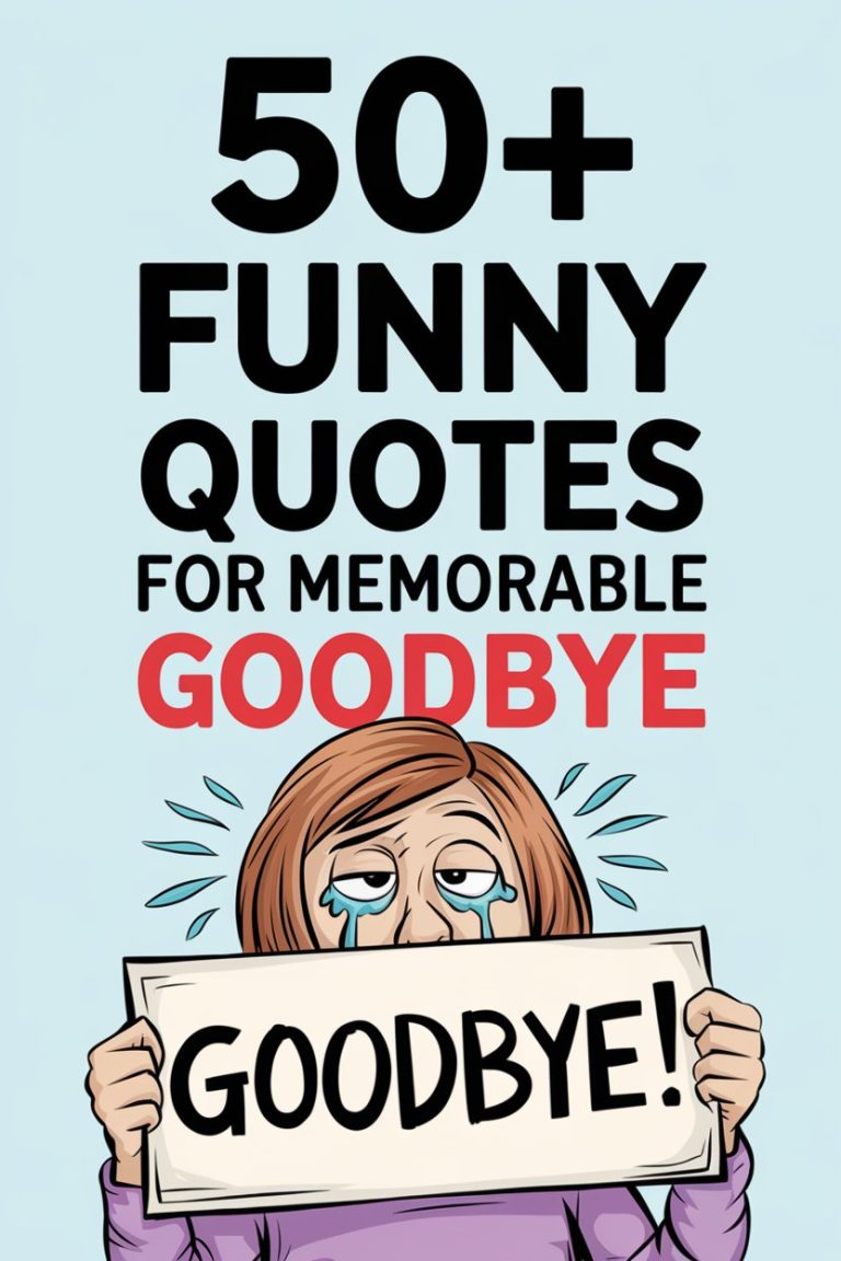 50+ Funny Quotes for Memorable Goodbye