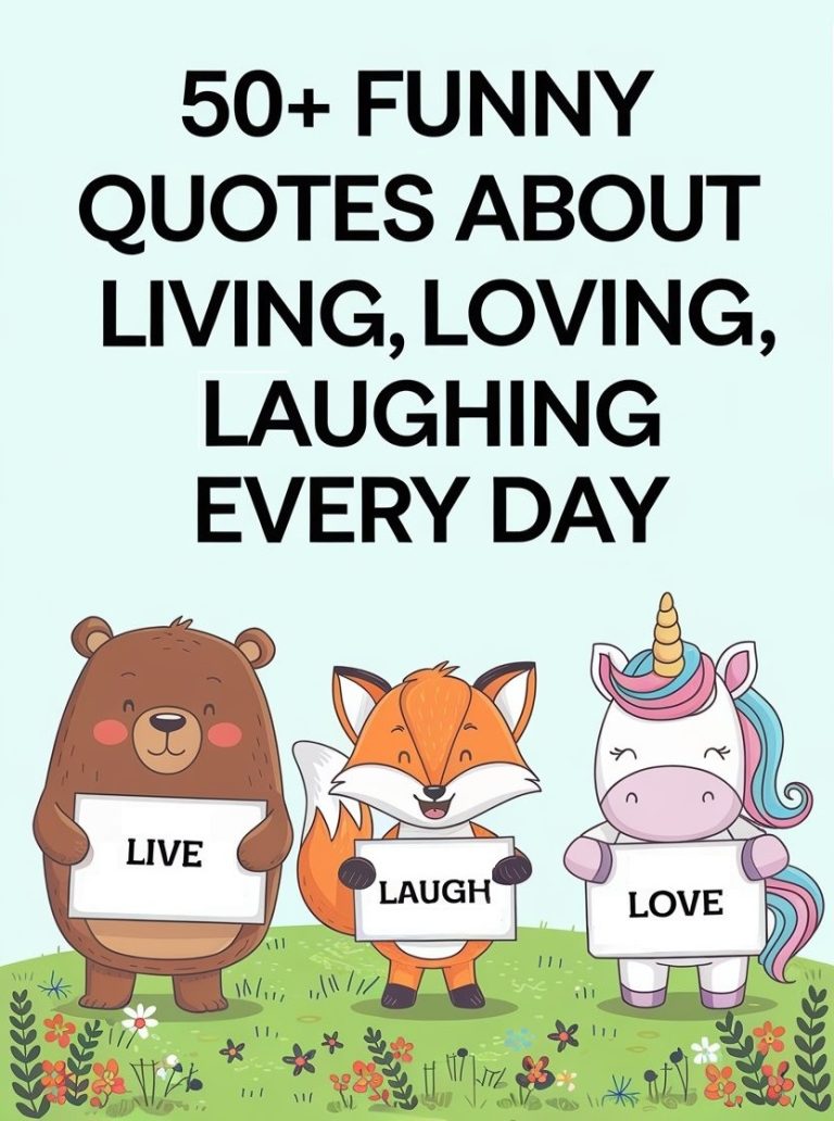 50+ Funny Quotes About Living, Laughing, and Loving Every Day