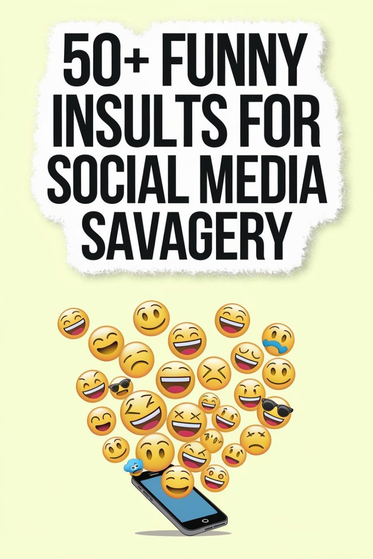 50+ Funny Insults for Social Media Savagery