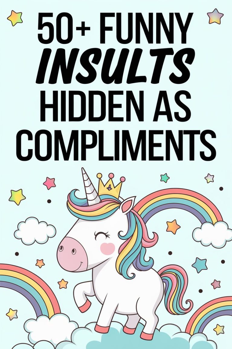 50+ Funny Insults Hidden as Compliments