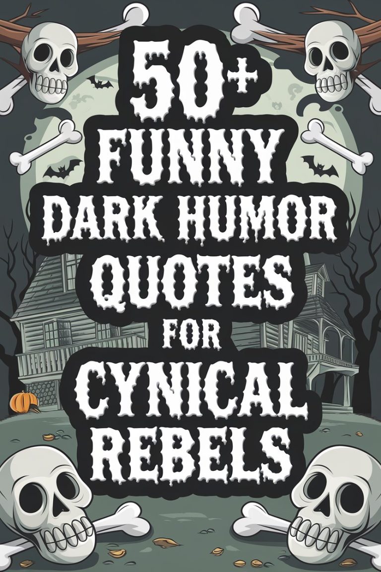 50+ Funny Dark Humor Quotes for Cynical Rebels