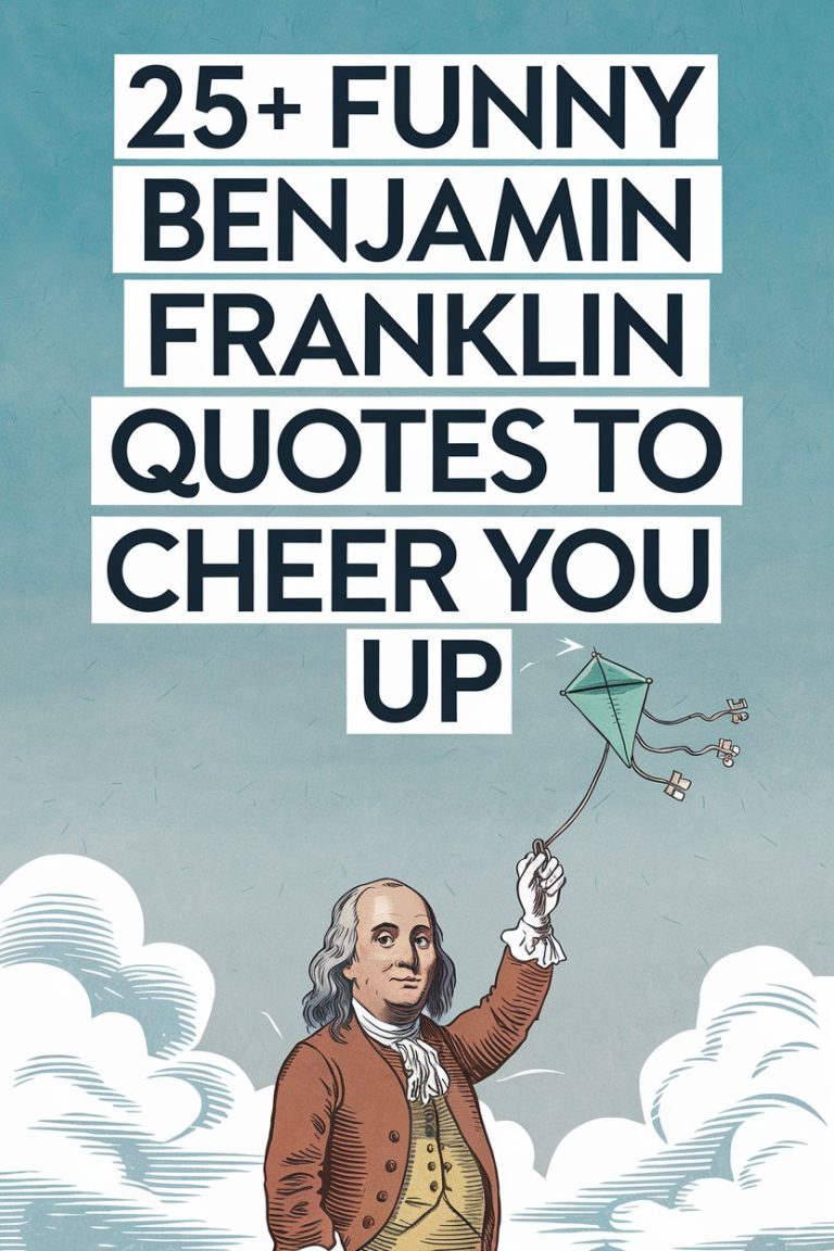 25+ Funny Benjamin Franklin Quotes to Cheer You Up