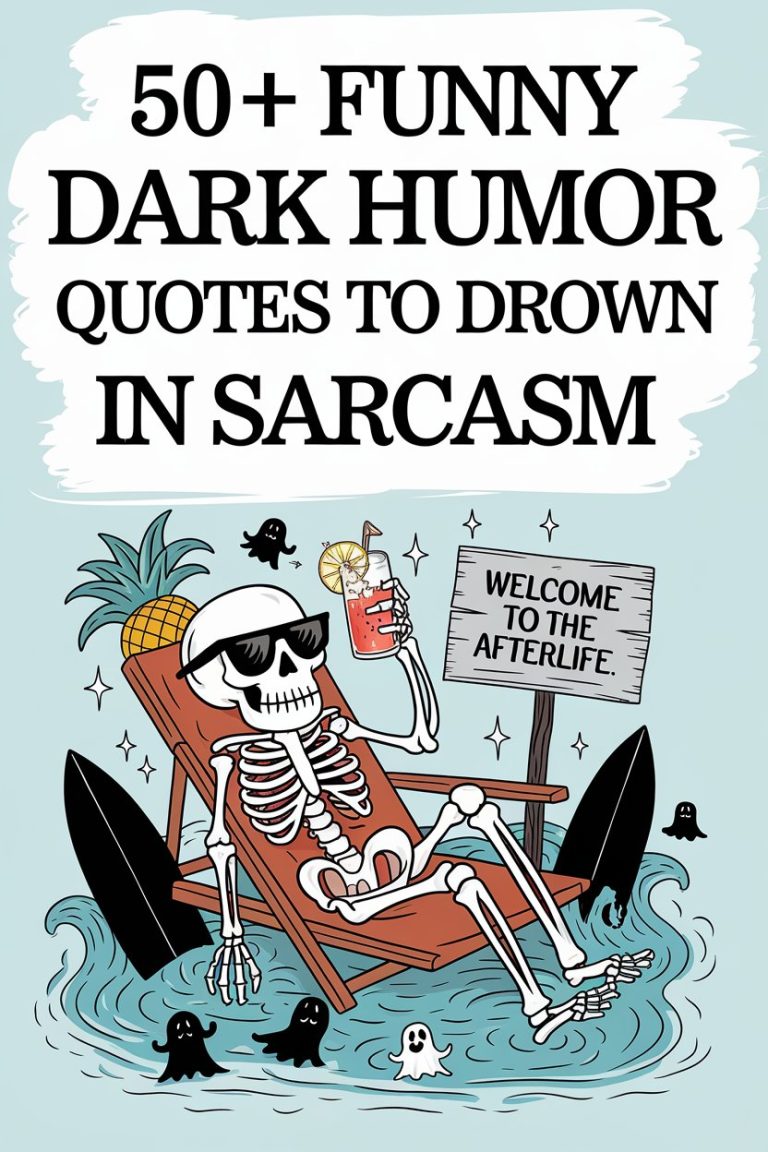 50+ Funny Dark Humor Quotes to Drown in Sarcasm