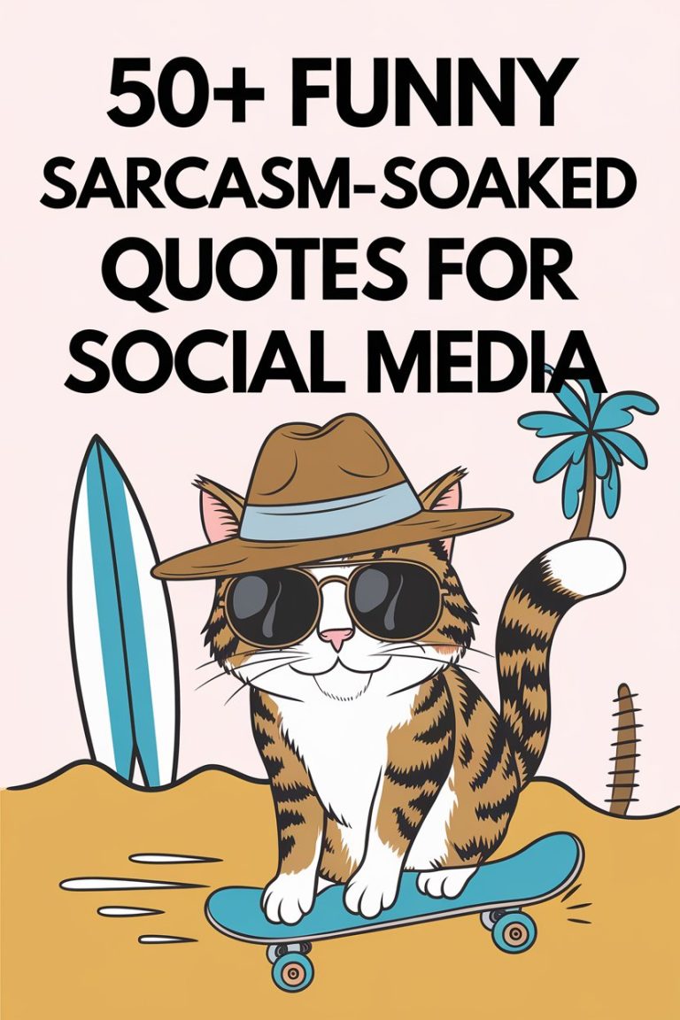 50+ Funny Sarcasm-Soaked Quotes for Social Media