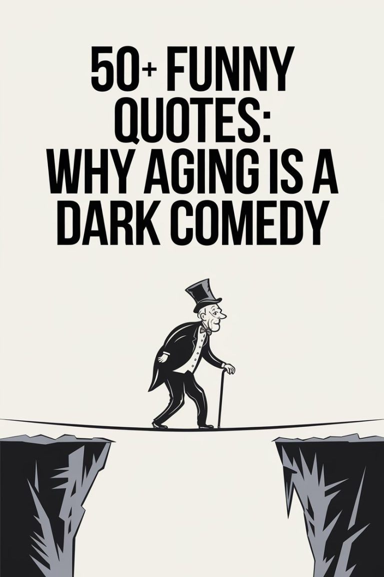 50+ Funny Quotes: Why Aging is a Dark Comedy