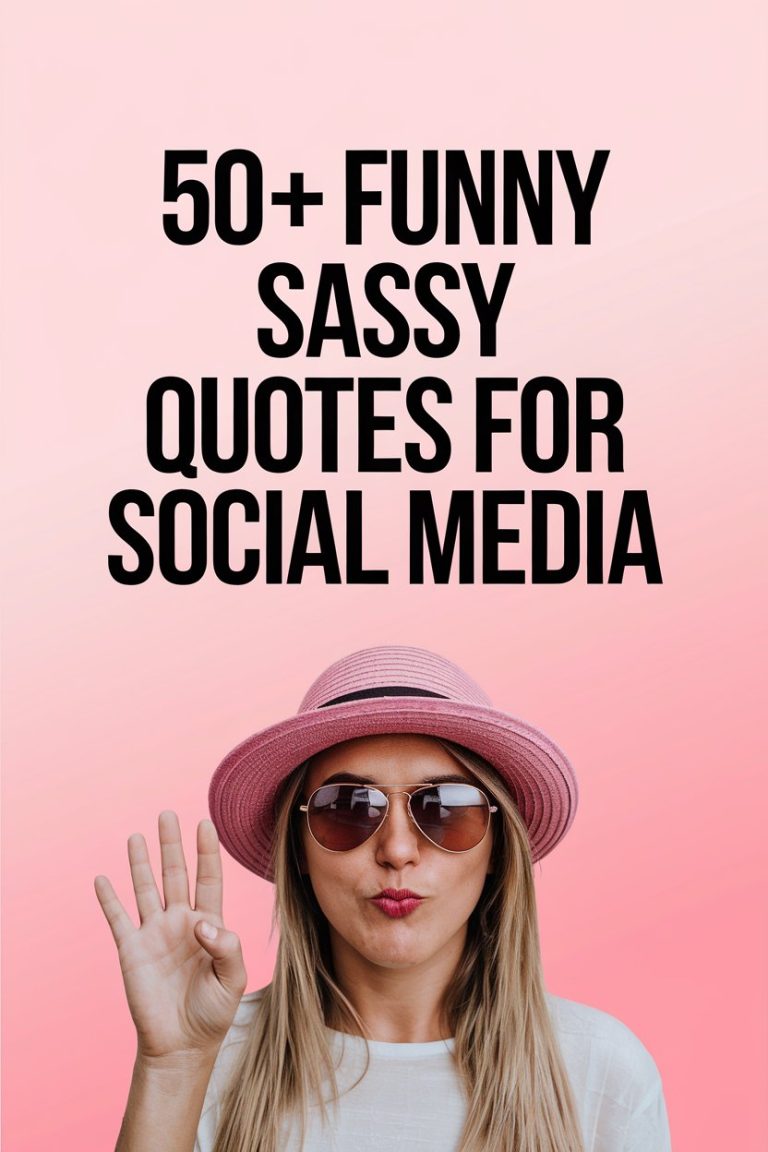50+ Funny Sassy Quotes for Social Media