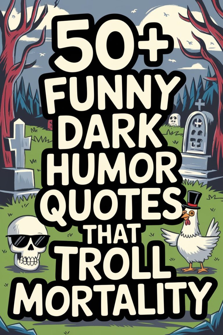 50+ Funny Dark Humor Quotes That Troll Mortality
