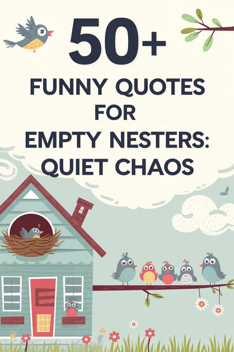 50+ Funny Quotes for Empty Nesters: Quiet Chaos